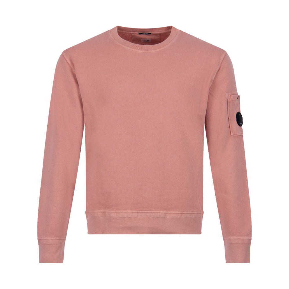 CP Company Brushed Diagonal Fleece Lens Sweatshirt - 509 Pale Muav - Escape Menswear