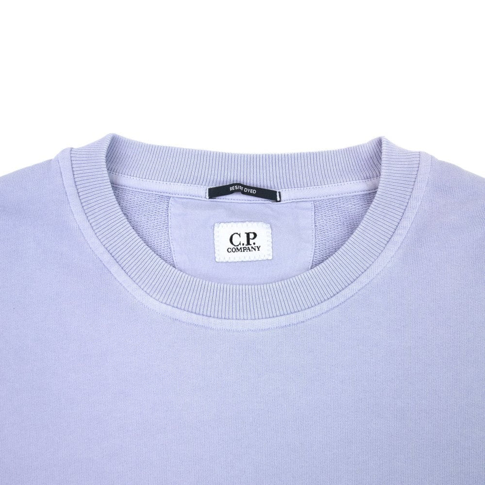 CP Company Brushed Diagonal Fleece Lens Sweatshirt - 750 Comic Sky - Escape Menswear