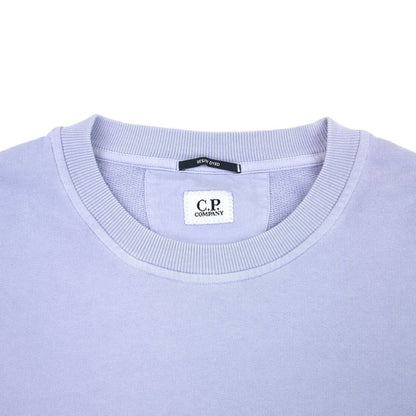 CP Company Brushed Diagonal Fleece Lens Sweatshirt - 750 Comic Sky - Escape Menswear