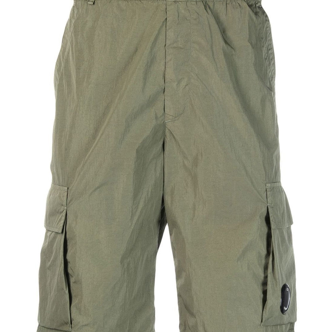 C.P. Company Chrome-R Cargo Lens Shorts - 322 Army Green - Escape Menswear