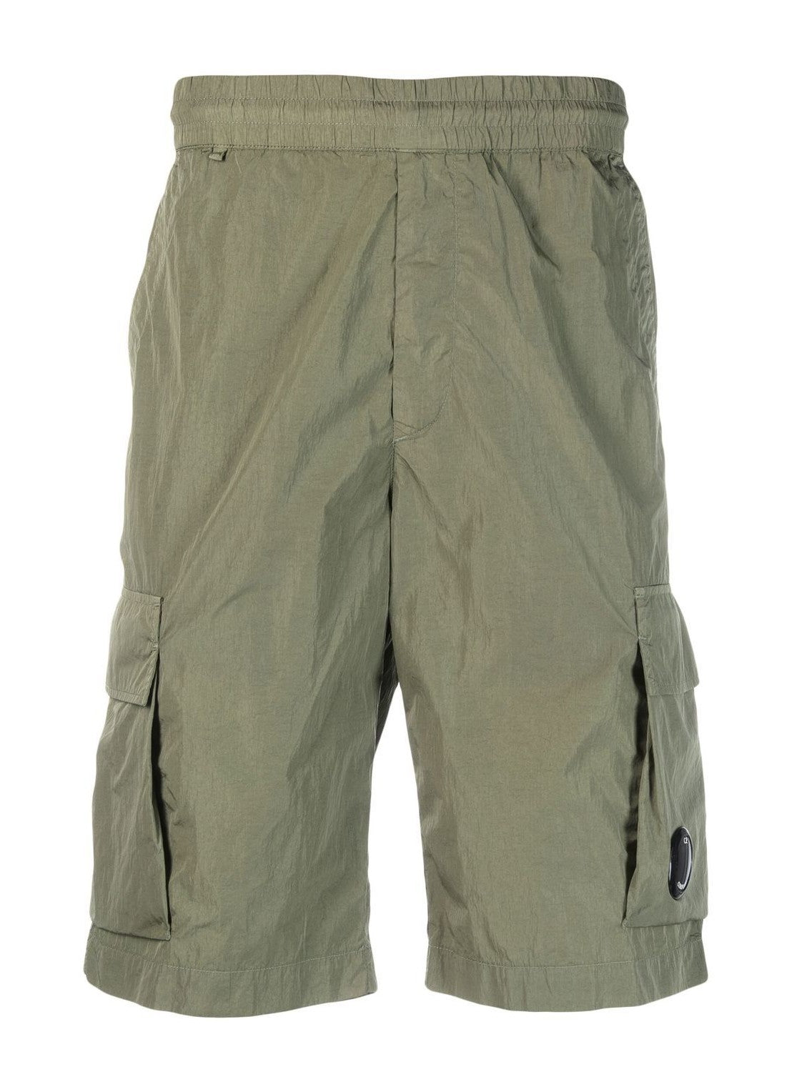C.P. Company Chrome-R Cargo Lens Shorts - 322 Army Green - Escape Menswear