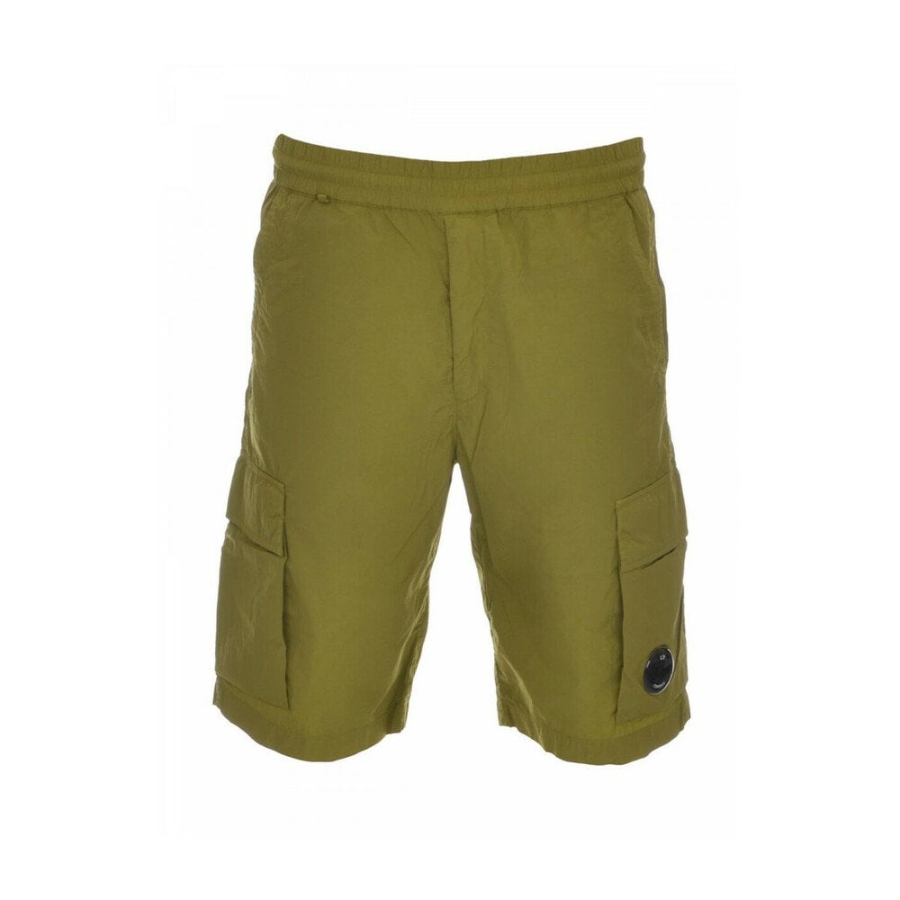 C.P. Company Chrome-R Cargo Lens Shorts - 698 Green Moss - Escape Menswear