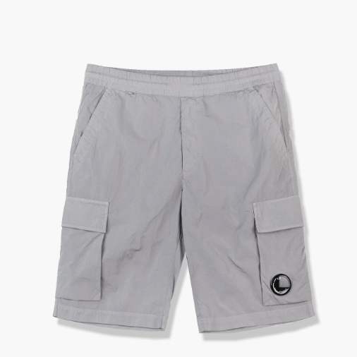 C.P. Company Chrome-R Cargo Lens Shorts - 937 Griffin Grey - Escape Menswear