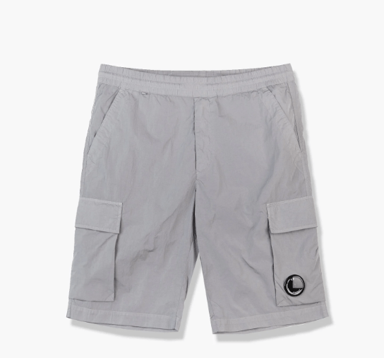 C.P. Company Chrome-R Cargo Lens Shorts - 937 Griffin Grey - Escape Menswear