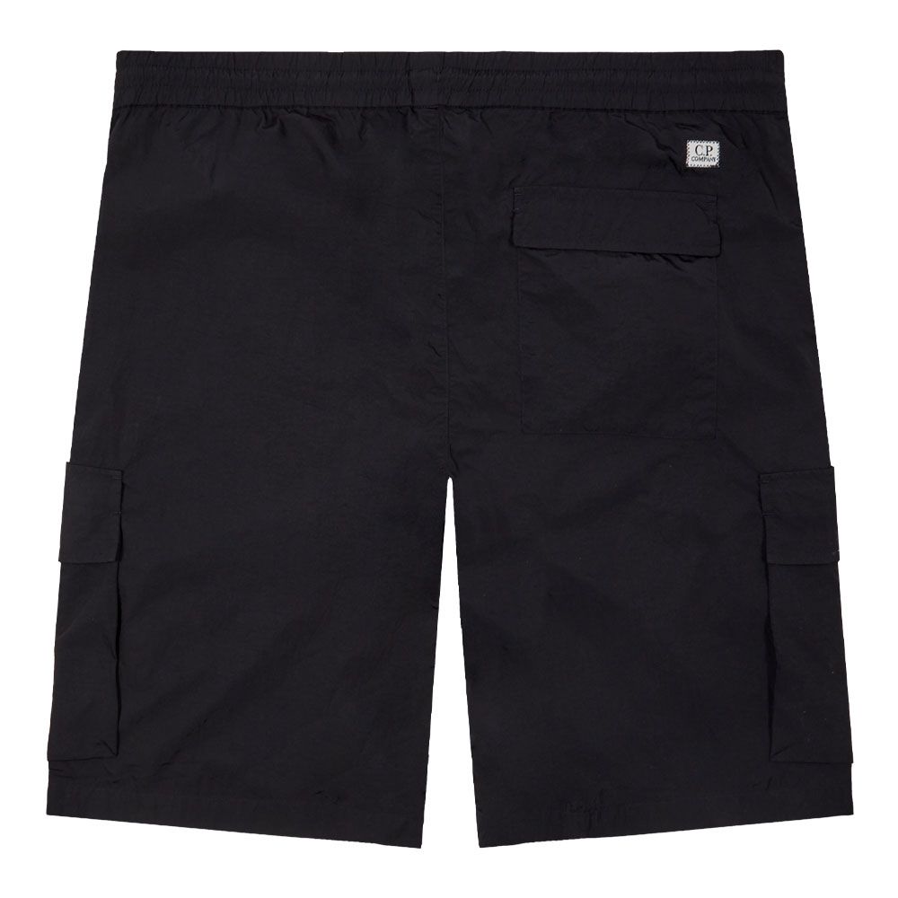 C.P. Company Chrome-R Cargo Lens Shorts - 999 Black - Escape Menswear