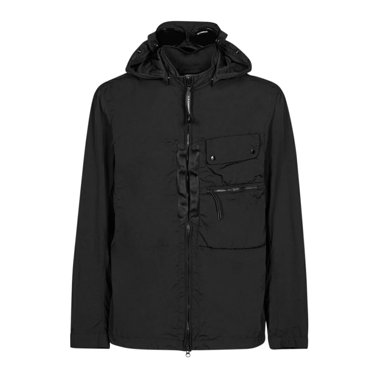 C.P. Company Chrome-R Goggle Overshirt - 999 Black - Escape Menswear