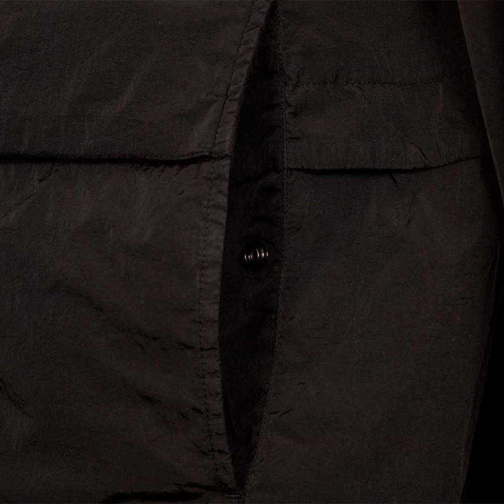 C.P. Company Chrome-R Hooded Overshirt - 999 Black - Escape Menswear