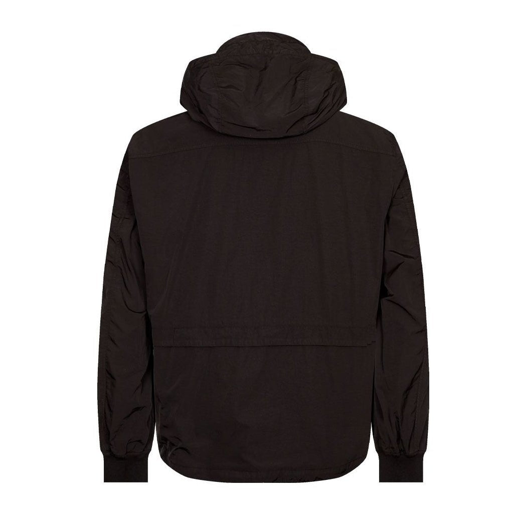 C.P. Company Chrome-R Hooded Overshirt - 999 Black - Escape Menswear