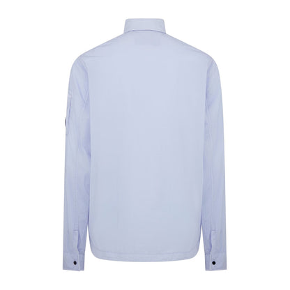 CP Company Chrome R Zip Over shirt - 750 Cosmc Sky - Escape Menswear