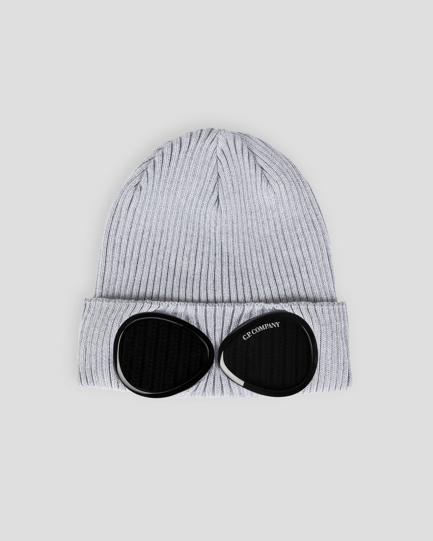C.P. Company CMAC016A Cotton Goggle Beanie - 937 Griffin Grey - Escape Menswear