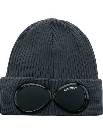 C.P. Company CMAC016A Cotton Goggle Beanie - 978 Dark Shadow - Escape Menswear