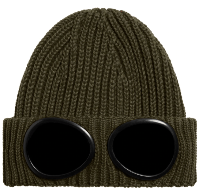 C.P. Company CMAC122A Goggle Beanie - 661 Olive - Escape Menswear