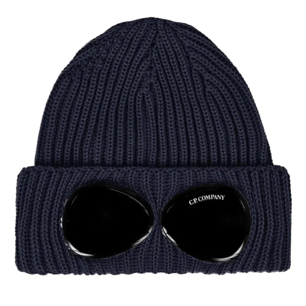 C.P. Company CMAC122A Goggle Beanie - 888 Navy - Escape Menswear