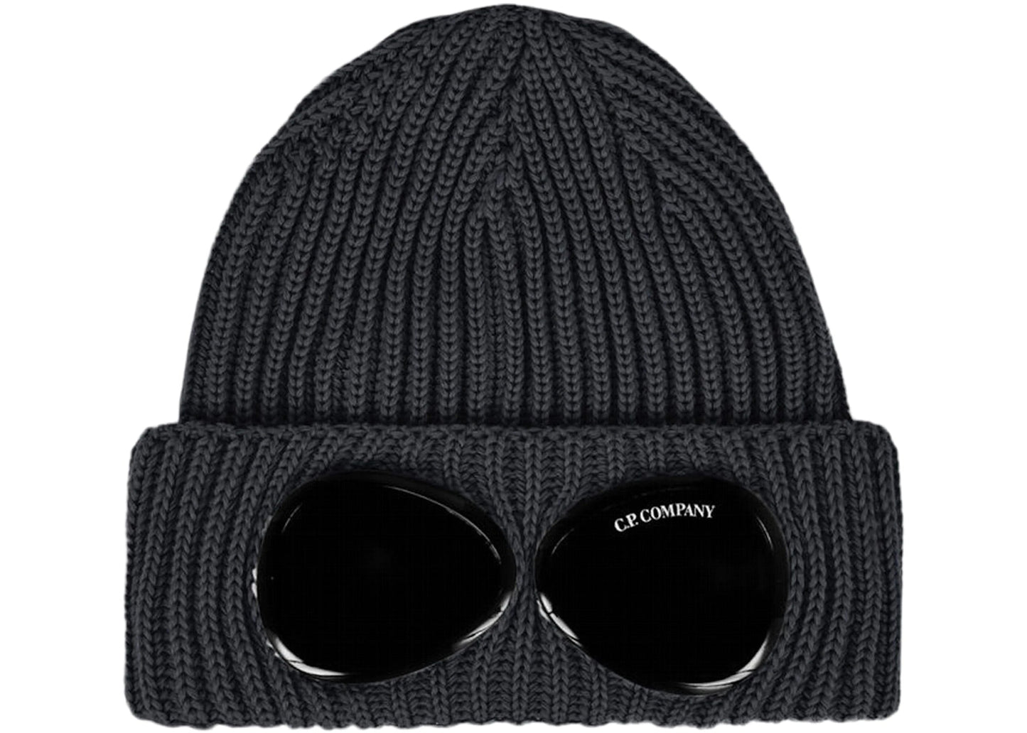 C.P. Company CMAC122A Goggle Beanie - 968 Graphite - Escape Menswear