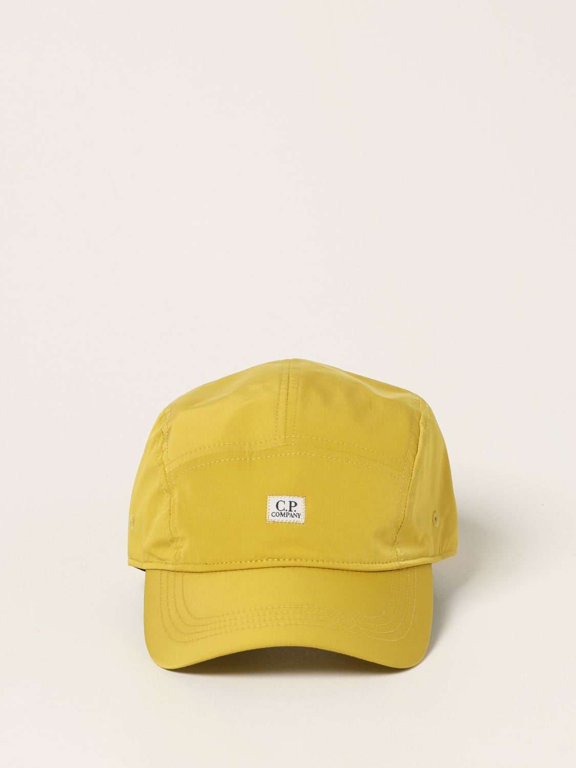 C.P. Company CMAC196A Chrome Logo Cap - 239 Yellow - Escape Menswear