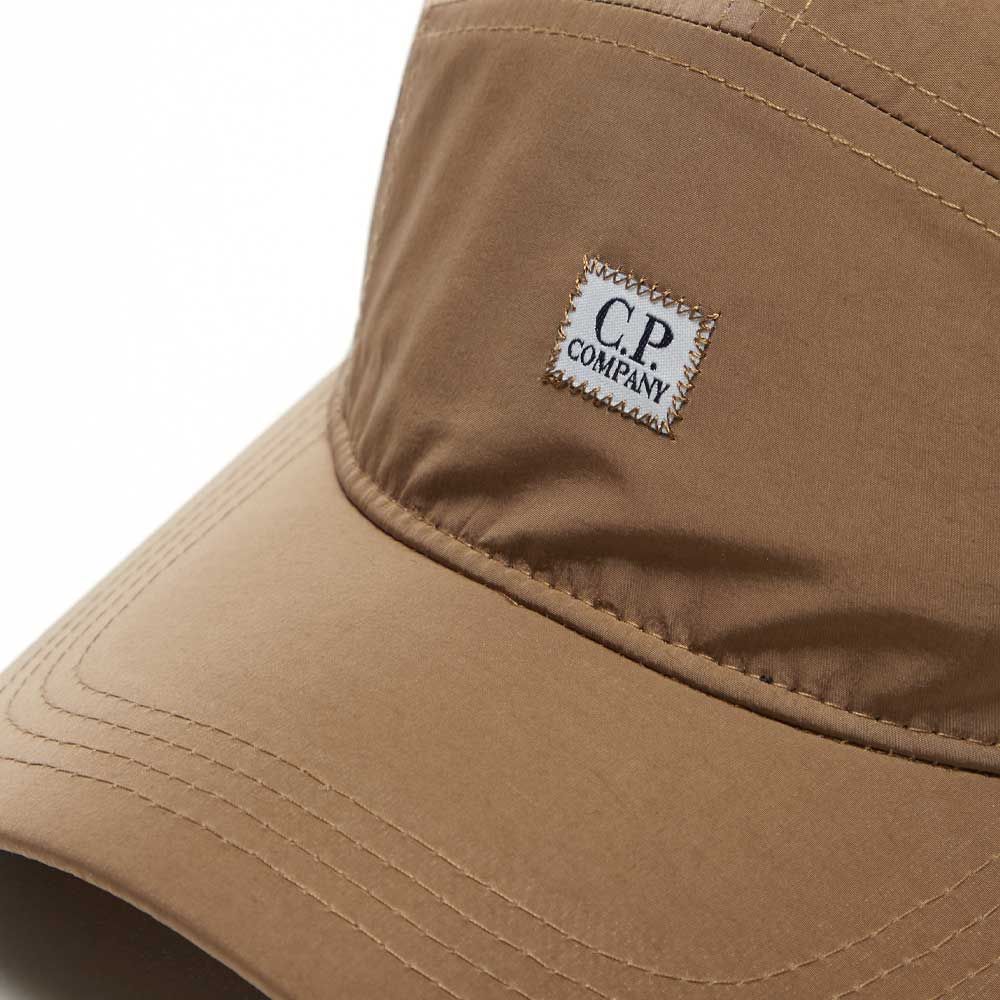 C.P. Company CMAC196A Chrome Logo Cap - 344 Bronze Brown - Escape Menswear