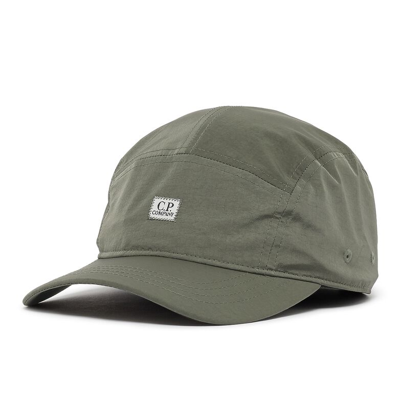 C.P. Company CMAC196A Chrome Logo Cap - 939 Griffin Grey - Escape Menswear