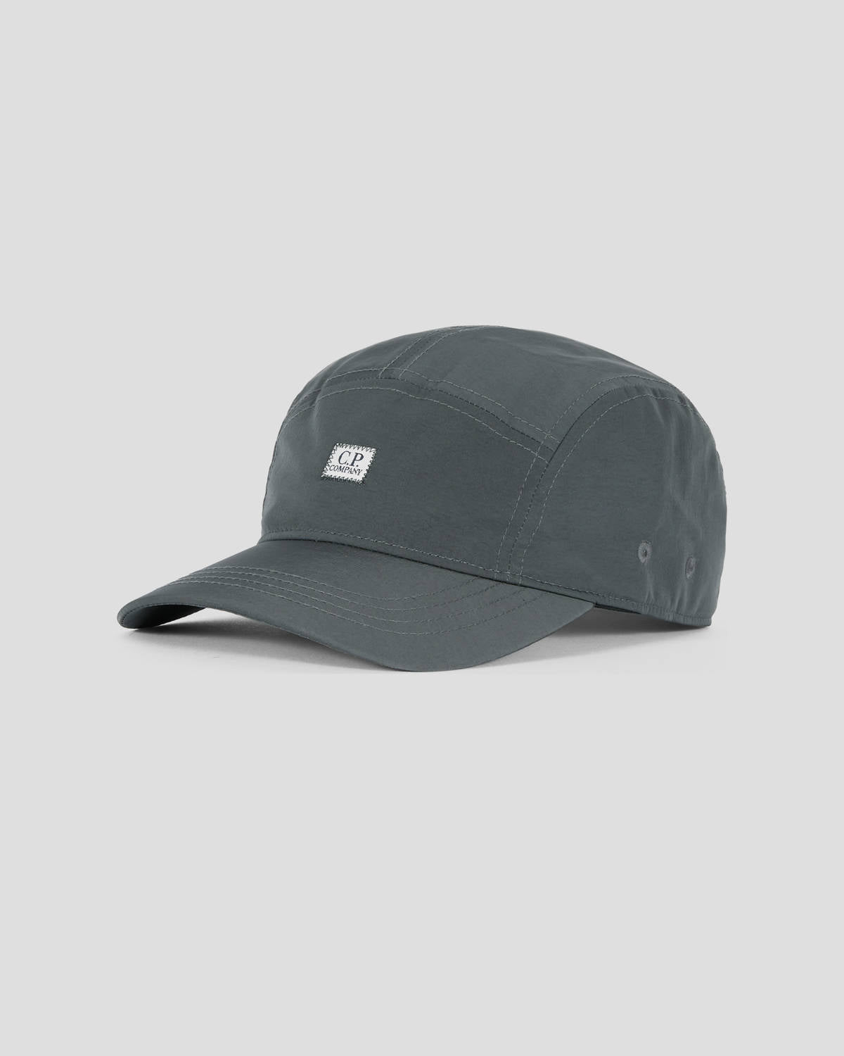 C.P. Company CMAC196A Chrome Logo Cap - 985Raven Grey - Escape Menswear