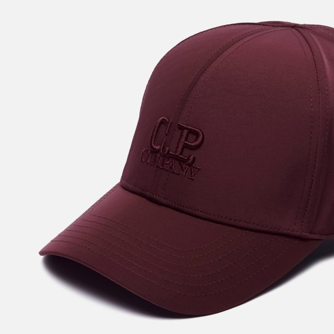 C.P. Company CMAC211A Chrome-R Logo Cap - 589 Port Royal Red - Escape Menswear
