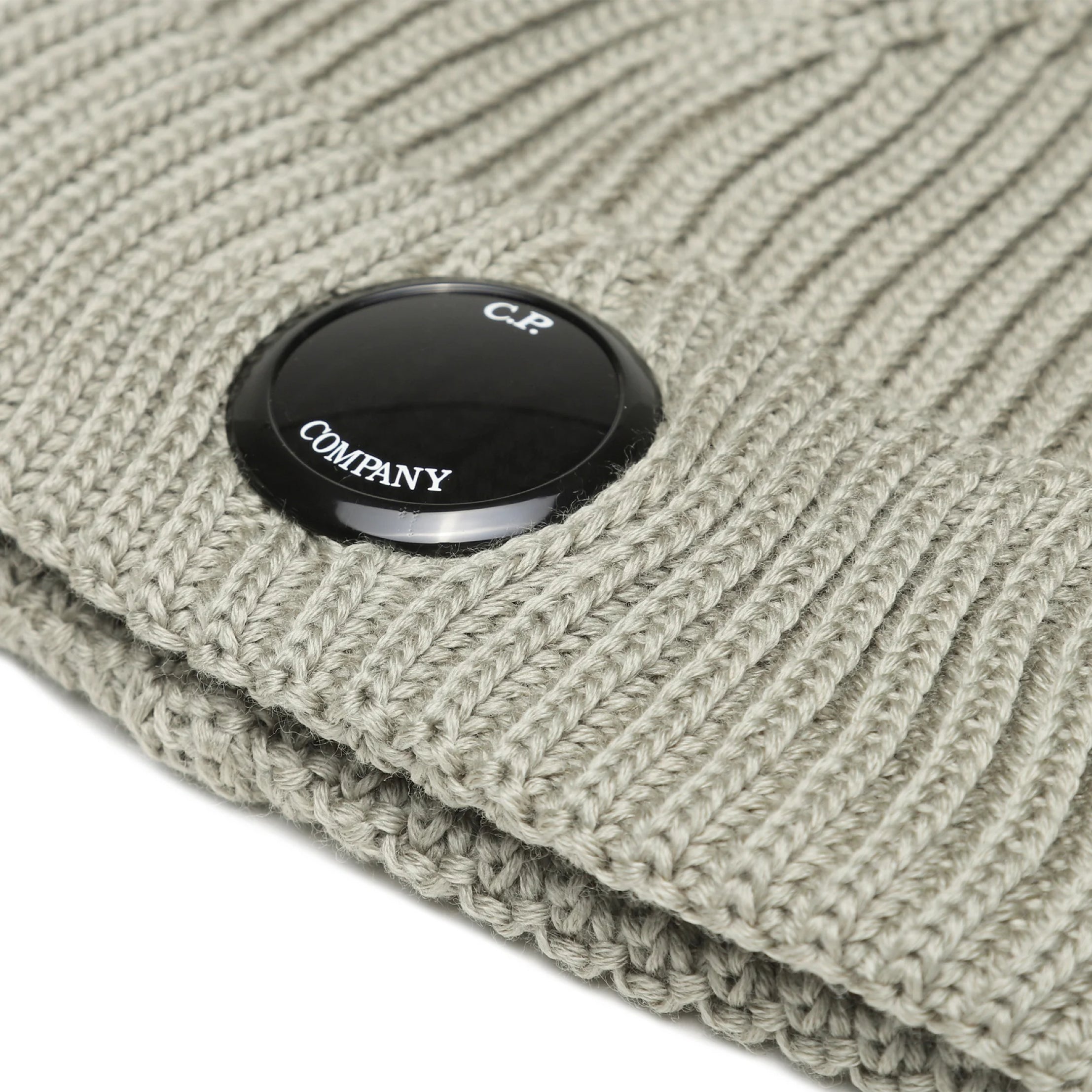 C.P. Company CMAC272A Wool Lens Beanie - 335 Silver Sage - Escape Menswear