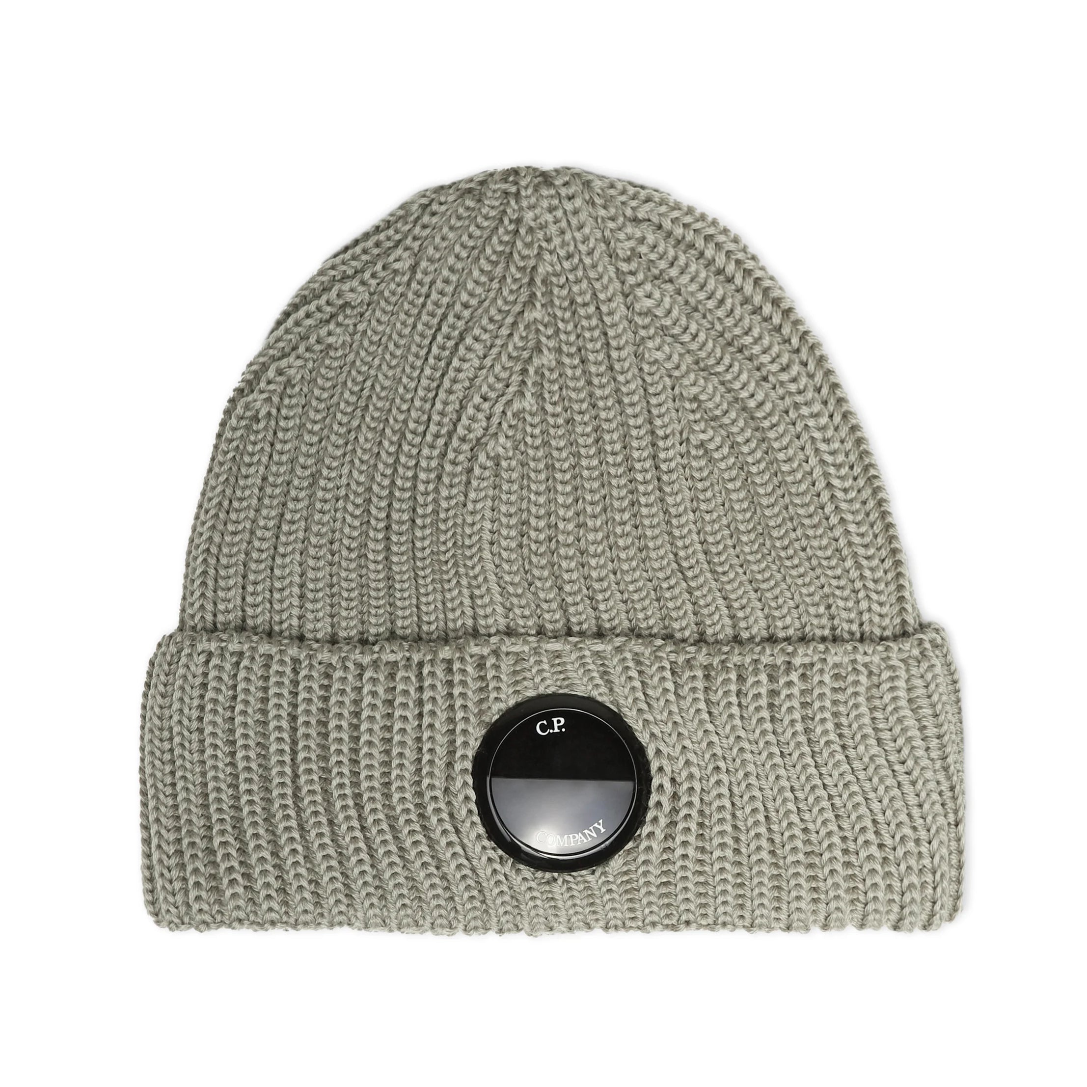 C.P. Company CMAC272A Wool Lens Beanie - 335 Silver Sage - Escape Menswear