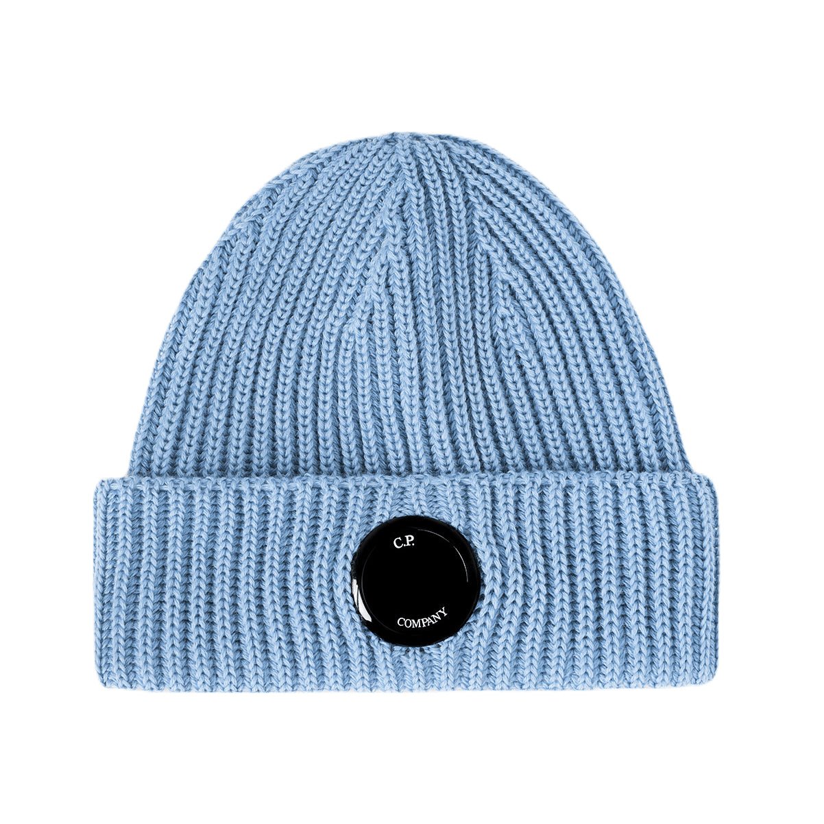 C.P. Company CMAC272A Wool Lens Beanie - 818 Riviera Blue - Escape Menswear