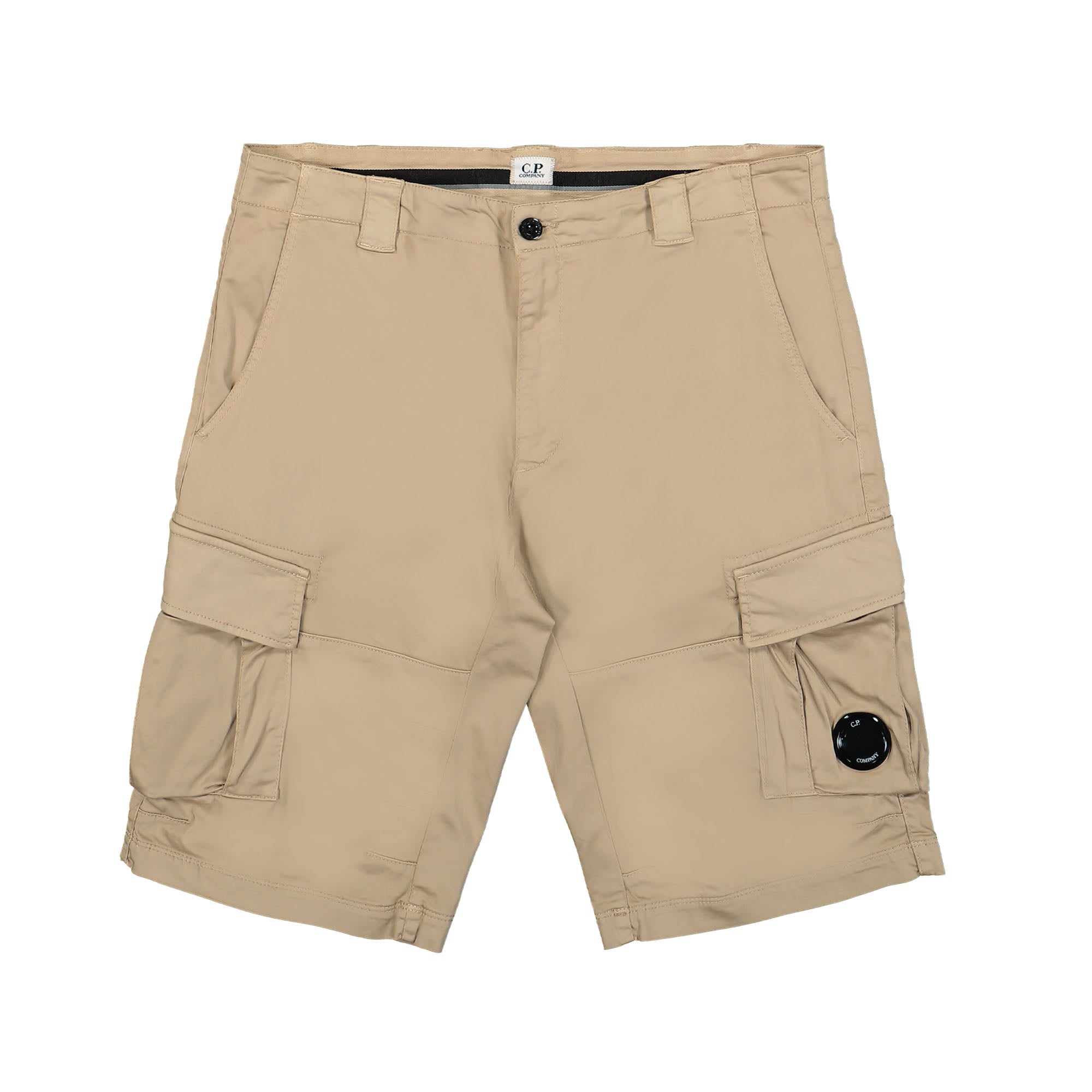 C.P. Company CMBE062A Bermuda Cargo Shorts - 330 Cobblestone - Escape Menswear