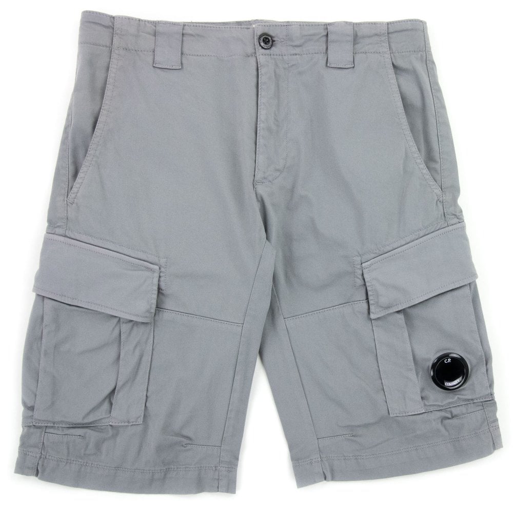 C.P. Company CMBE062A Bermuda Cargo Shorts - 937 Griffin Grey - Escape Menswear