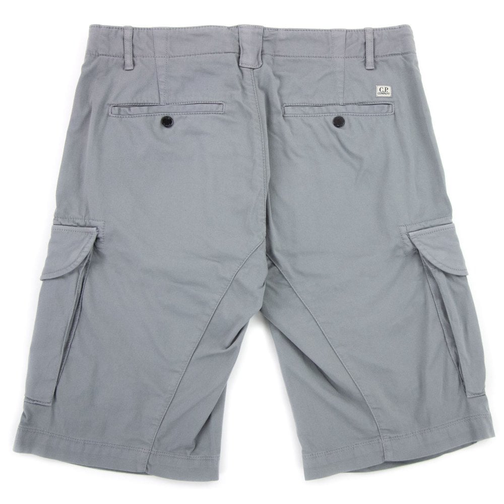 C.P. Company CMBE062A Bermuda Cargo Shorts - 937 Griffin Grey - Escape Menswear