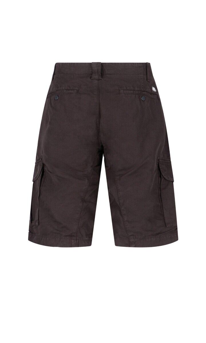 C.P. Company CMBE062A Bermuda Cargo Shorts - 999 Black - Escape Menswear