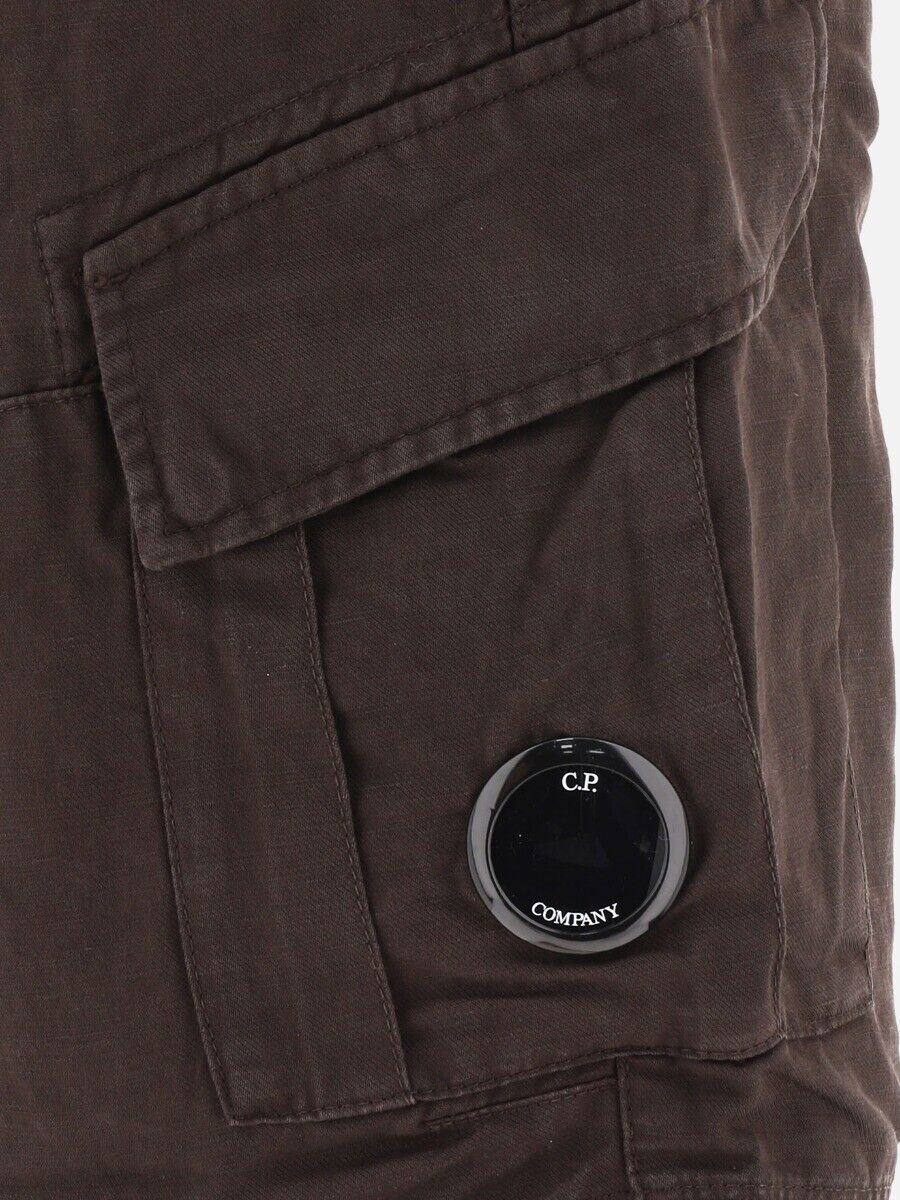 C.P. Company CMBE062A Bermuda Cargo Shorts - 999 Black - Escape Menswear