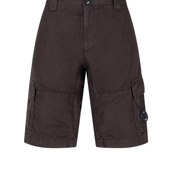 C.P. Company CMBE062A Bermuda Cargo Shorts - 999 Black - Escape Menswear