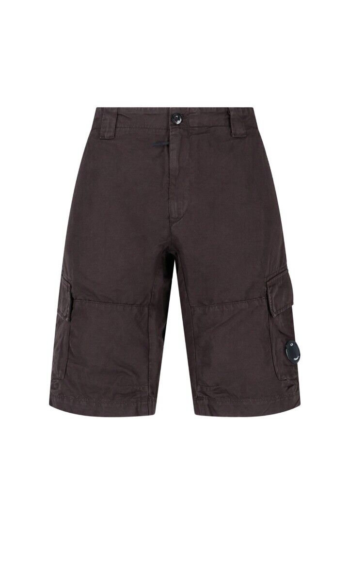 C.P. Company CMBE062A Bermuda Cargo Shorts - 999 Black - Escape Menswear