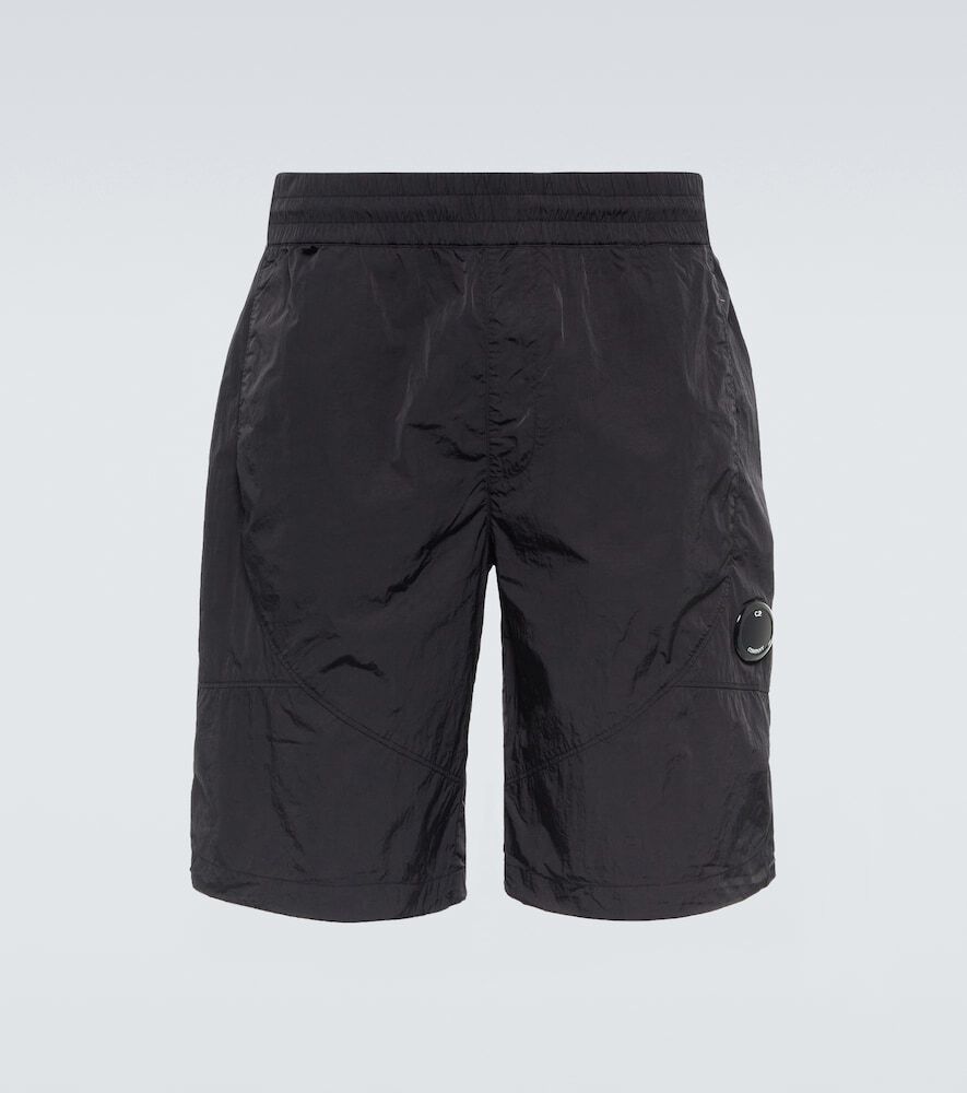 C.P. Company CMBE261A Bermuda Chrome Lens Shorts - 888 Navy - Escape Menswear