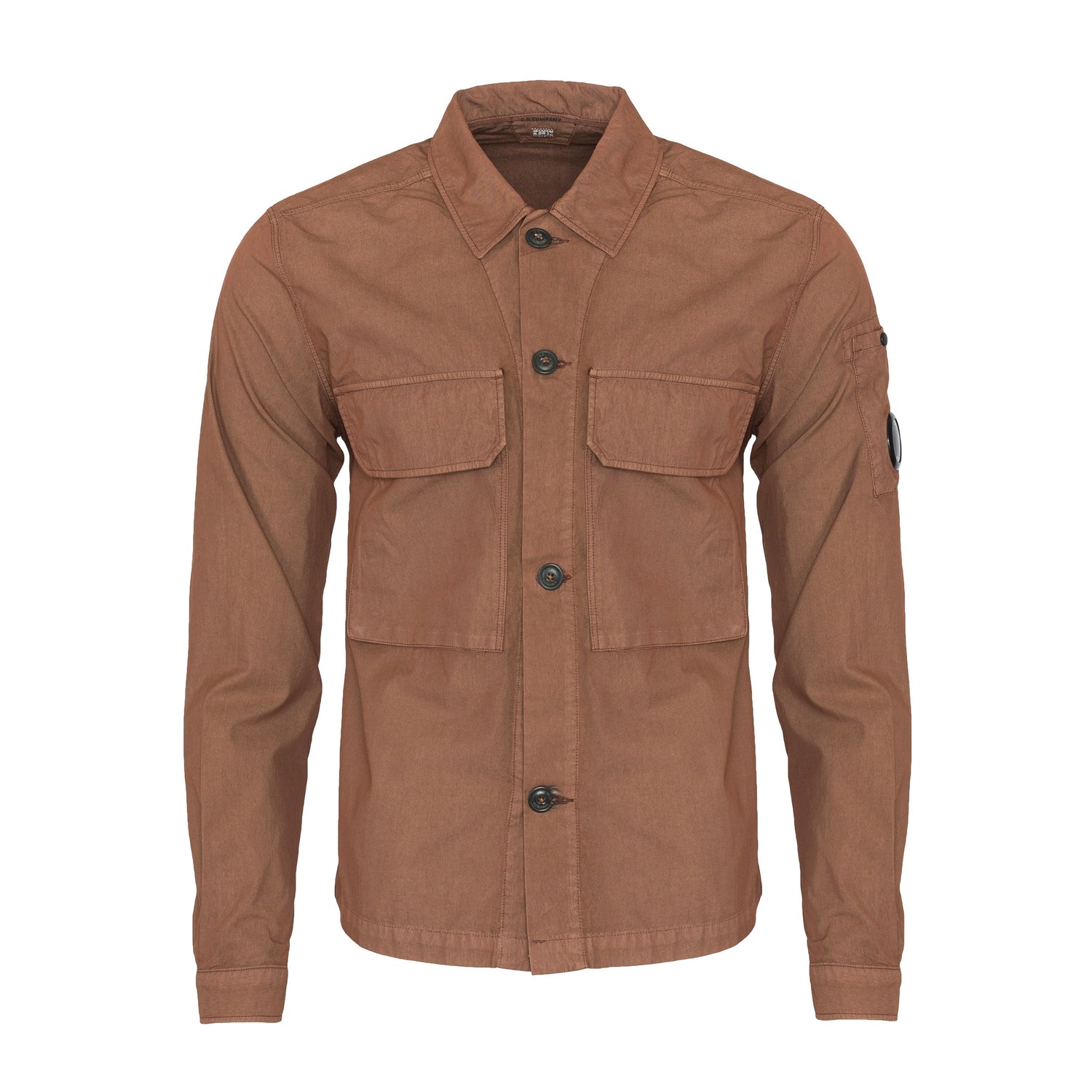 C.P. Company CMHS214A Shirt - 354 Friar Brown - Escape Menswear