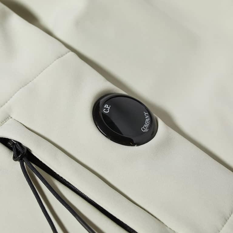 C.P. Company CMOW003A Soft Shell Hooded Jacket - 116 Sand Shell - Escape Menswear