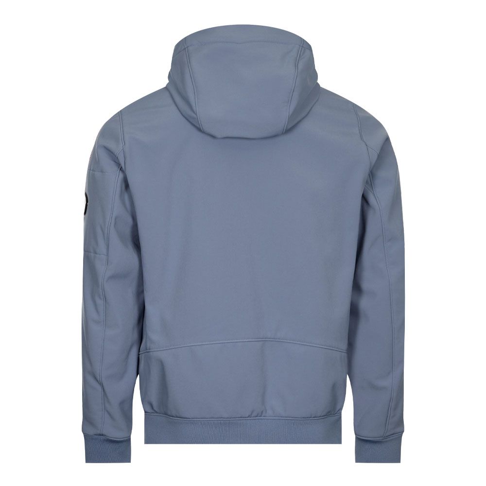 C.P. Company CMOW003A Soft Shell Hooded Jacket - 843 Infinity Blue - Escape Menswear