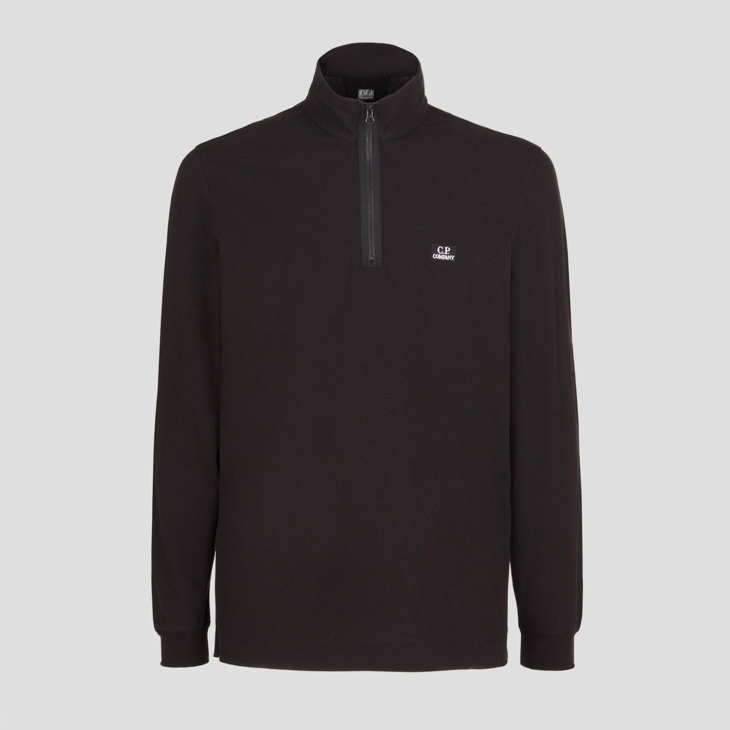 C.P. Company CMPL074A Zip Polo - 999 Black - Escape Menswear
