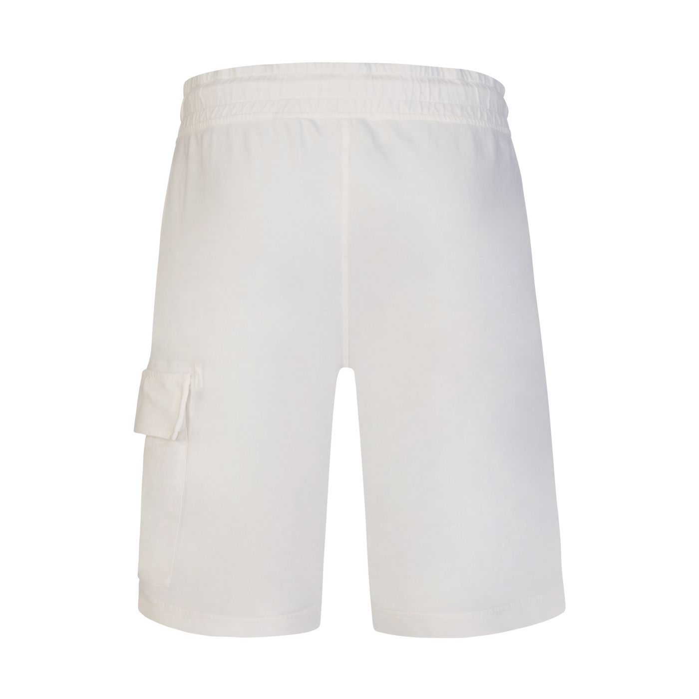 C.P. Company CMSB021A Light Fleece Cargo Shorts - 103 White - Escape Menswear