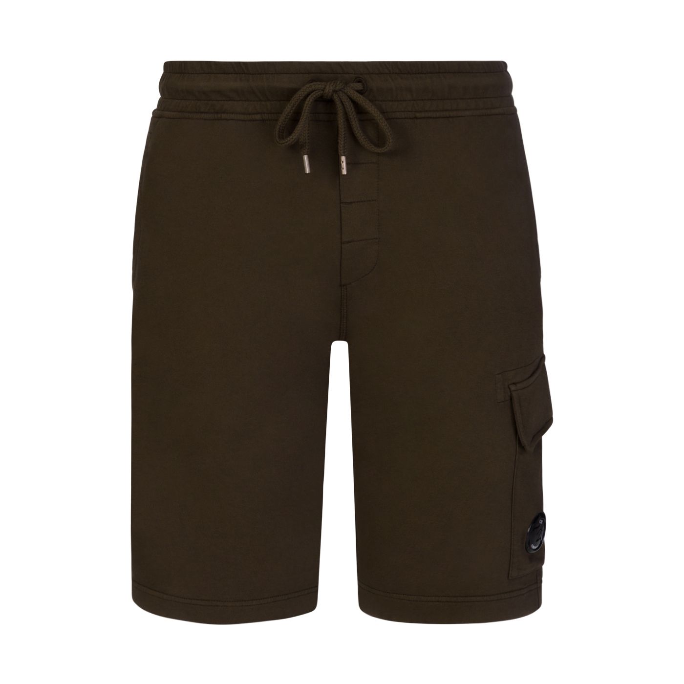 C.P. Company CMSB021A Light Fleece Cargo Shorts - 683 Ivy Green - Escape Menswear