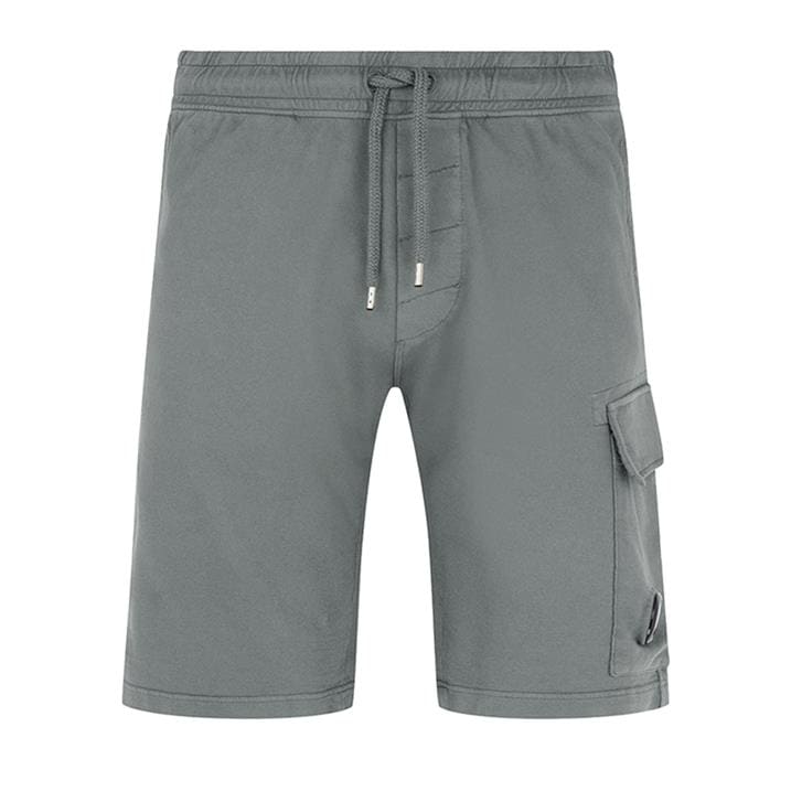 C.P. Company CMSB021A Light Fleece Cargo Shorts - 937 Grey - Escape Menswear