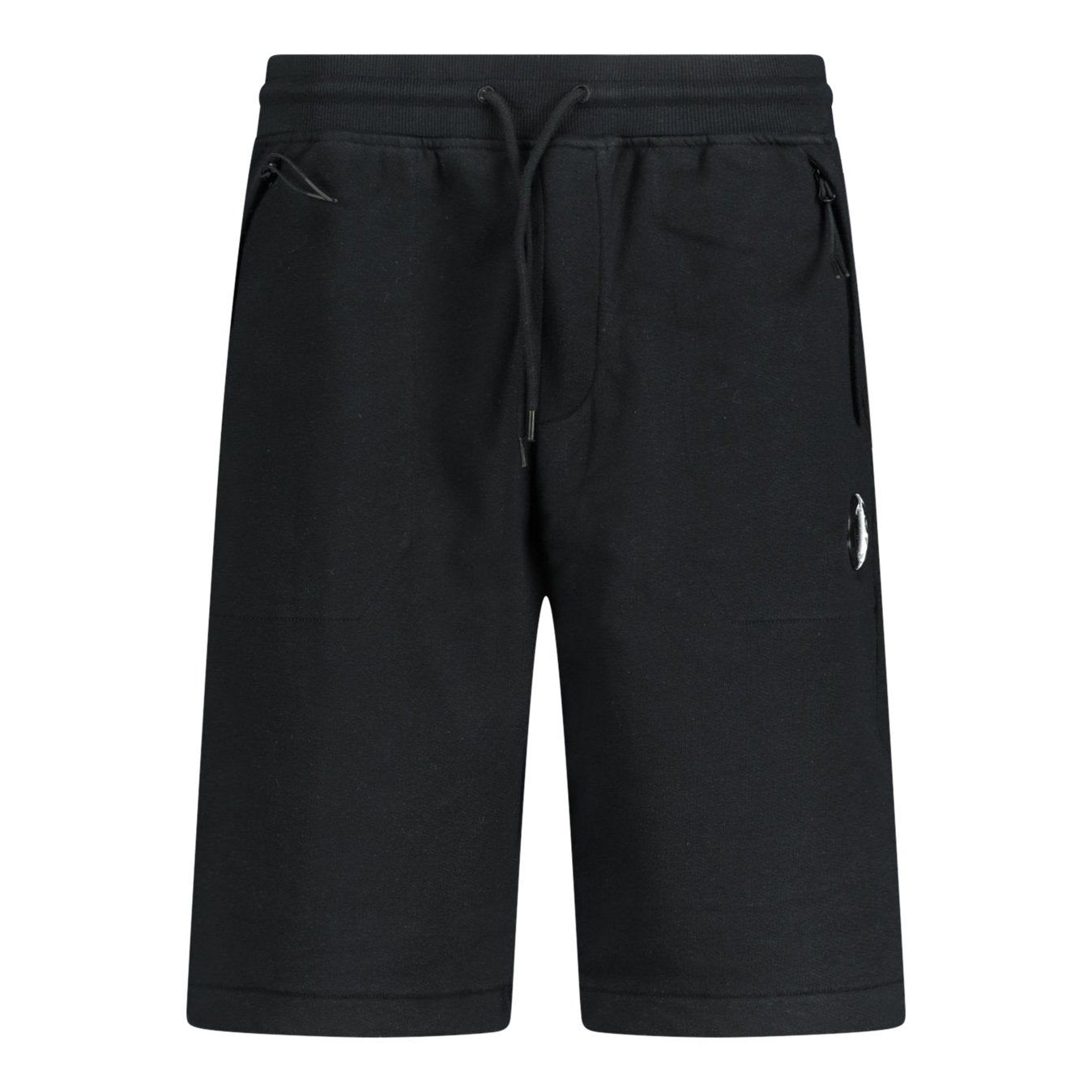 C.P. Company CMSB129A Diagonal Raised Lens Shorts - 999 Black - Escape Menswear
