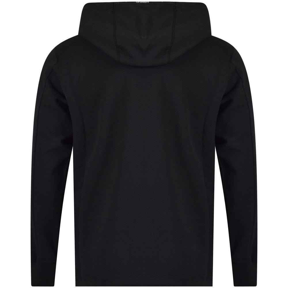 C.P. Company CMSS033 Light Fleece Hoodie - 999 Black - Escape Menswear