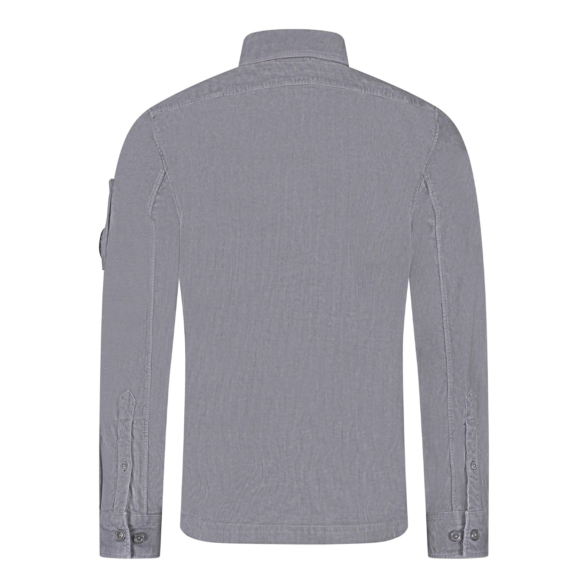 C.P. Company Cord Shirt - 960 Grey - Escape Menswear