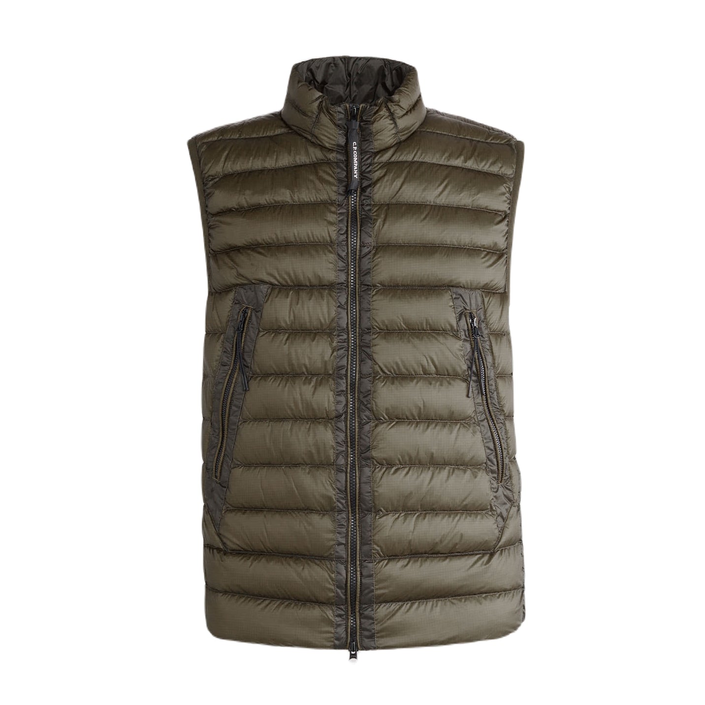 C.P. Company D.D. Shell Down Vest - 670 Olive - Escape Menswear