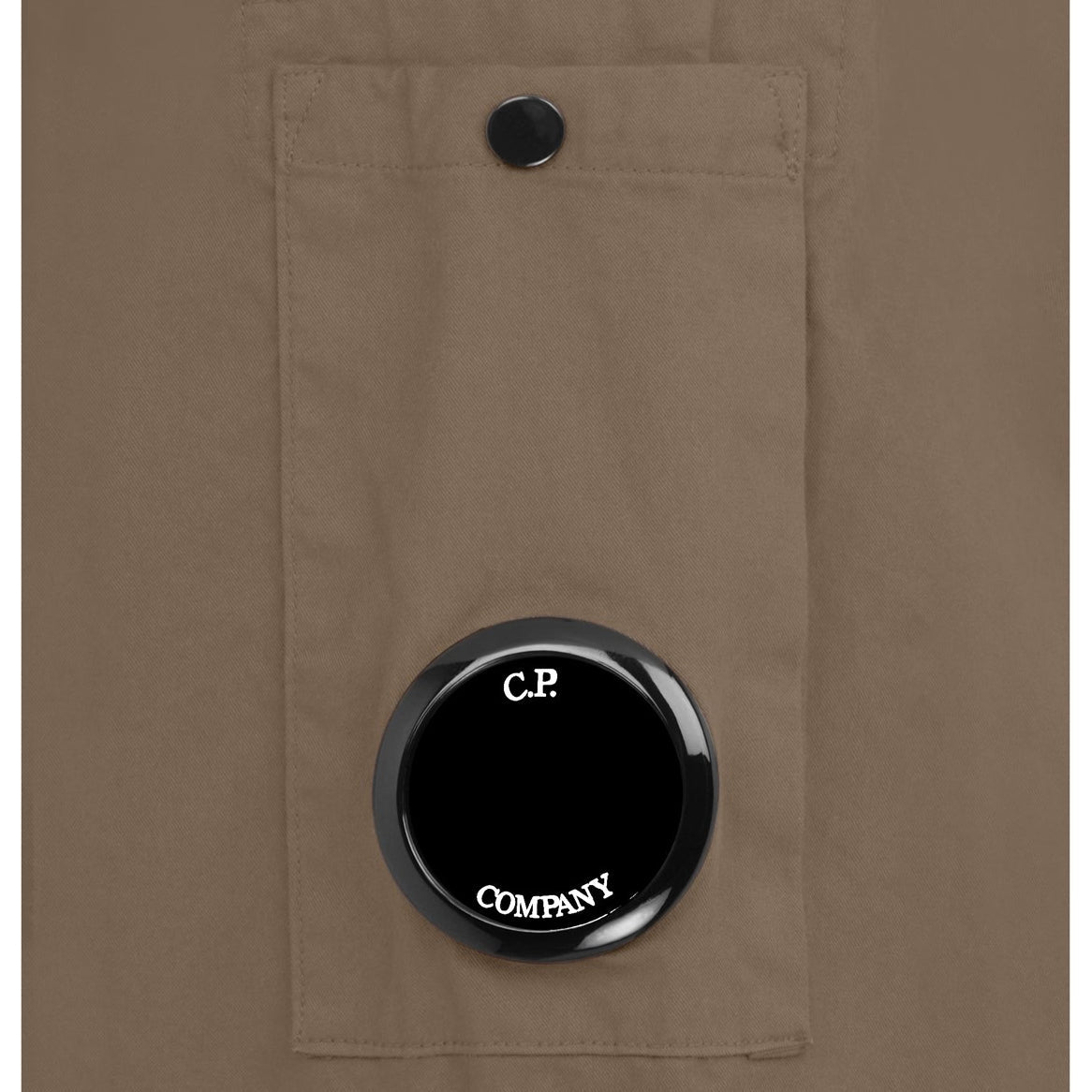 C.P. Company Gabardine Zipped Overshirt - 653 Butternut Brown - Escape Menswear