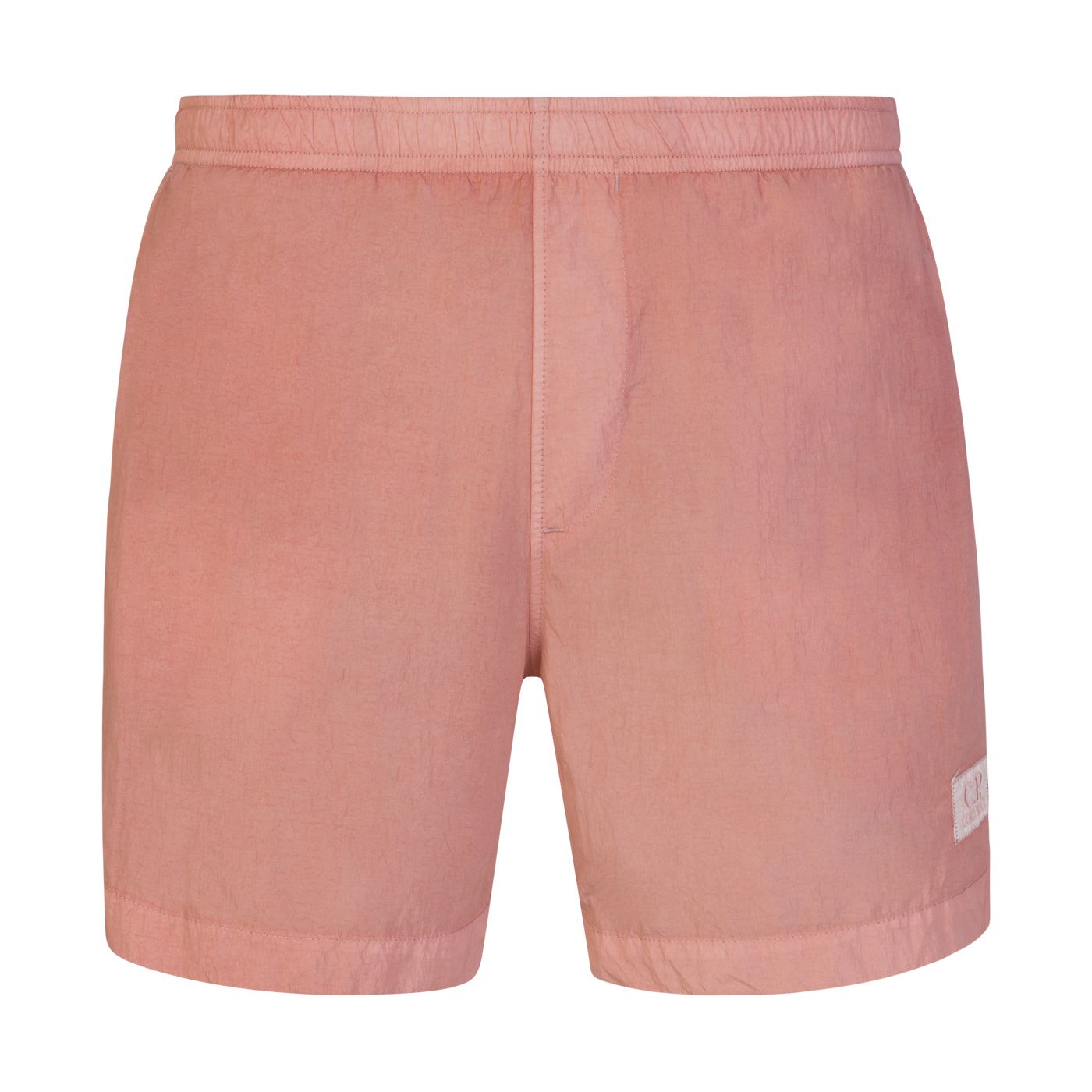 C.P. Company MBW005A Eco-Chrome R Logo Swim Shorts - 509 Pale Mauve - Escape Menswear