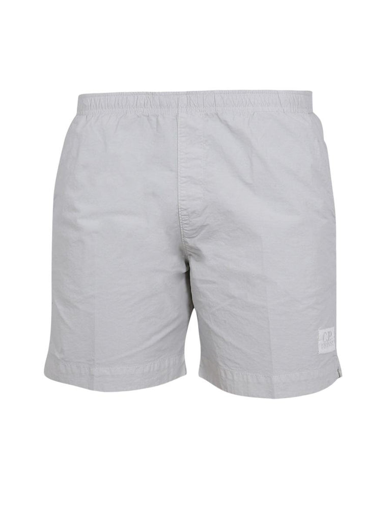 C.P. Company MBW005A Eco-Chrome R Logo Swim Shorts - 936 Flint Grey - Escape Menswear