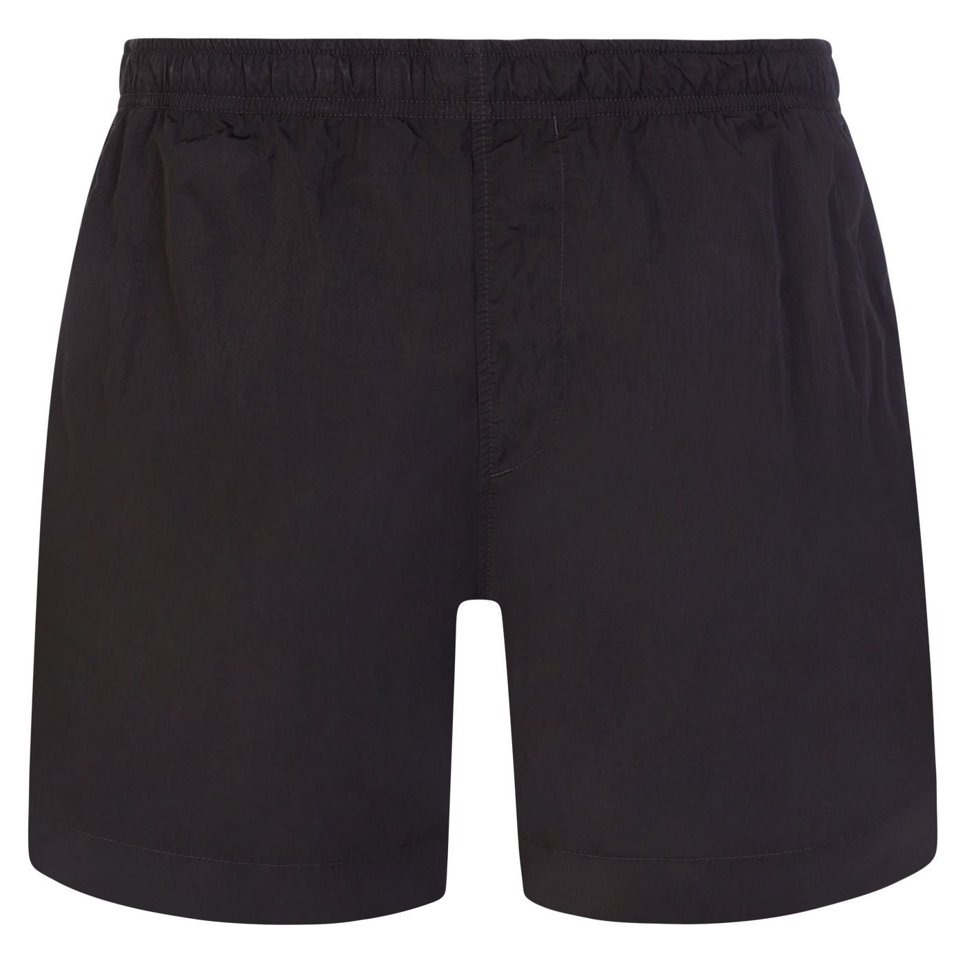 C.P. Company MBW005A Eco-Chrome R Logo Swim Shorts - 999 Black - Escape Menswear