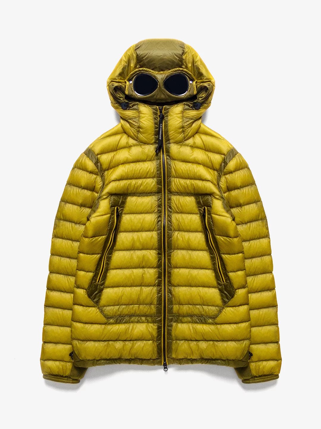 C.P. Company MOW168A DD Shell Down Hooded Jacket - 269 Golden Palm - Escape Menswear